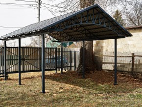 Навес из металлочерепицы – наши работы, фото 8